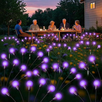 NBQQ Solar Garden Lights Outdoor, Waterproof Solar Powered Lights - Image 2