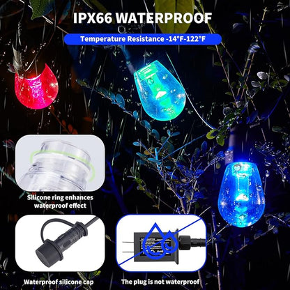 Outdoor String Lights 27FT, Outdoor Lights - Image 2