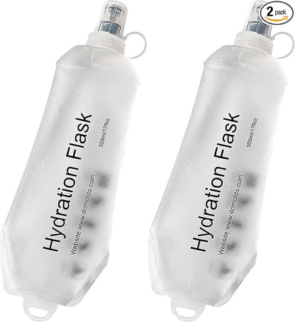 CLINTT 500ml Soft Flask, Foldable Running Water Bottle, TPU Folding Soft Water by CLINTT