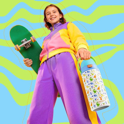18 oz Insulated Water Bottle for Sports: Meoky Stainless Steel Kids Water Bottle - Image 7