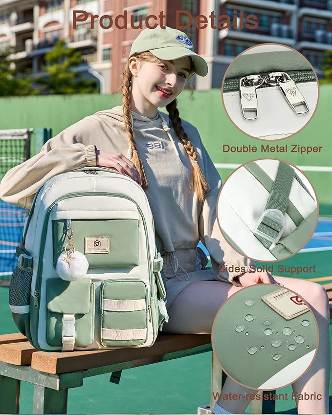 Hidds Laptop Backpack For College Women Elementary Middle High School Bag Teen - Image 6