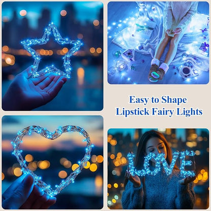 Lakumu LED String Lights Battery Operated, Mini Rechargeable Fairy Lights - Image 7