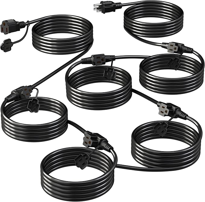 Eversimpleinc Black Outdoor Extension Cord by EversimpleInc