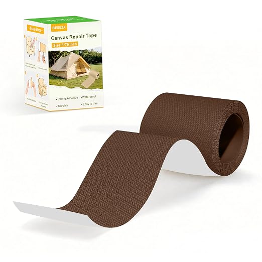 Besezx Canvas Repair Tape, Outdoor Gear Patch, 3x79 Inches, Waterproof by Besezx