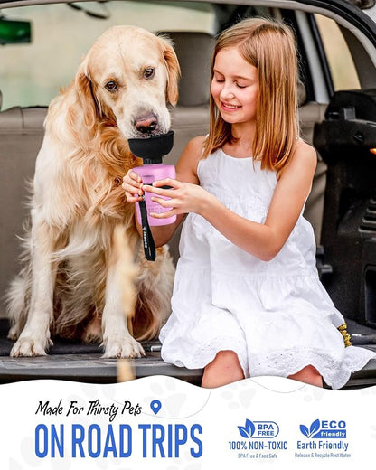 lesotc Dog Water Bottle, Portable Pet Dispenser - Image 7