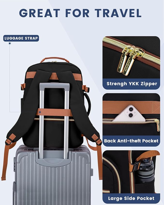 LOVEVOOK Travel Backpack for Women & Men 40L, Airline Approved Carry On - Image 8
