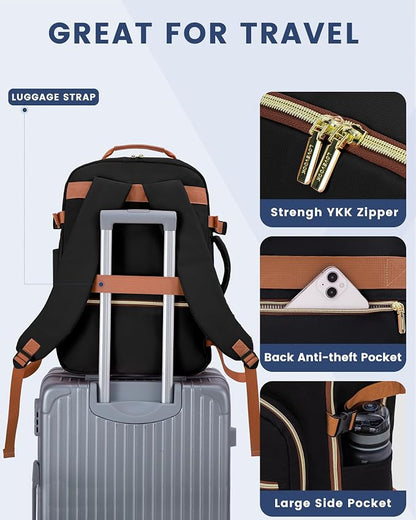 LOVEVOOK Travel Backpack for Women & Men 40L, Airline Approved Carry On - Image 8