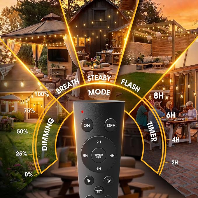 addlon 36FT LED Outdoor String Lights - Image 3