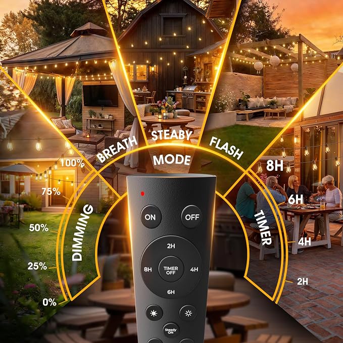addlon 48FT LED Outdoor String Lights - Image 3