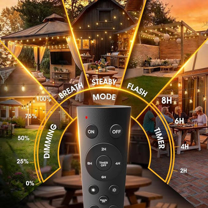 addlon 48FT LED Outdoor String Lights - Image 3