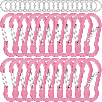 sprookber 2" Small Carabiner Clip, D Ring Caribeener, Spring Snap Hook by Sprookber