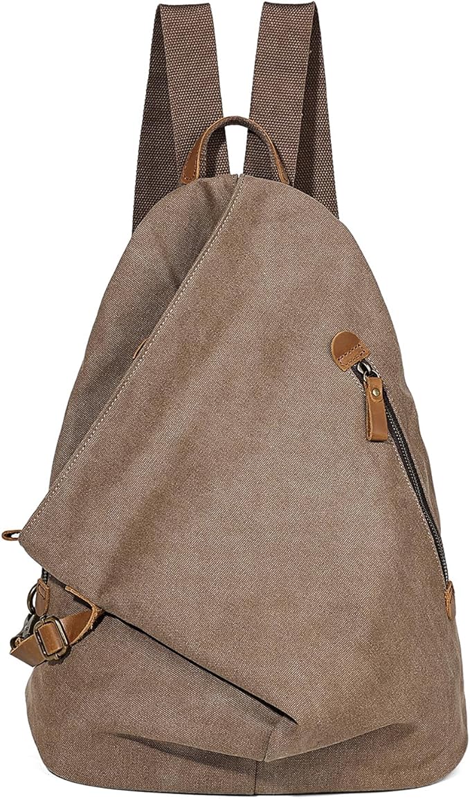 KL928 Canvas Vintage Backpack – Large Casual Daypack Outdoor Travel Rucksack by KL928