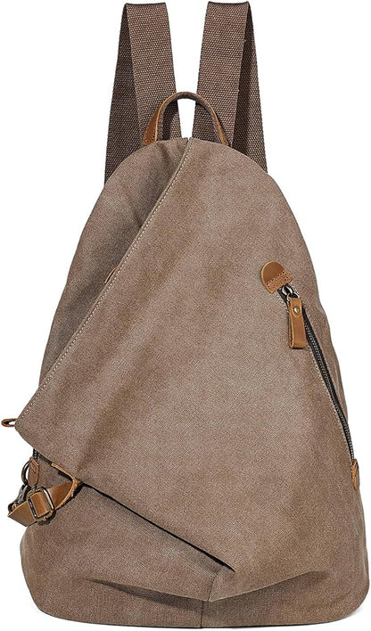 KL928 Canvas Vintage Backpack – Large Casual Daypack Outdoor Travel Rucksack by KL928