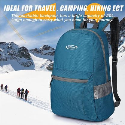 G4Free 20L Lightweight Packable Backpack Travel Hiking Daypack Foldable Backpack - Image 7