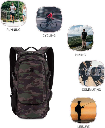 SwissGear 3598 Backpack, Narrow Daypack, Camo/Green - Image 7