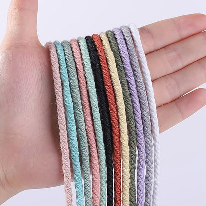White Cotton Macrame Cord, 4mm x 109Yards, Crafts & Decorative Projects - Image 2