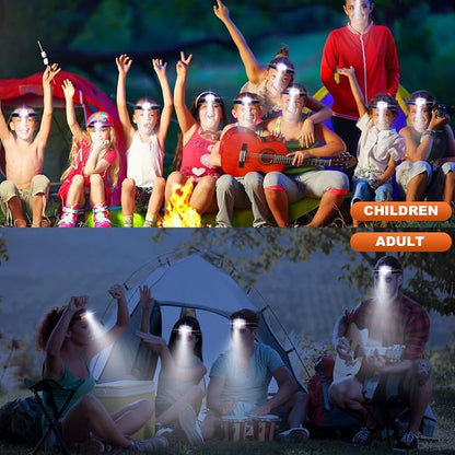 Macarrie 18 Pack LED Headlamps IPX4 Waterproof 3 Modes Headlamp Flashlight - Image 7