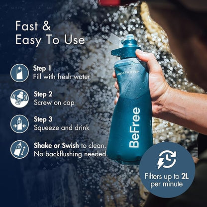 Katadyn BeFree 1.0L Ultralight Collapsible Water Filter Bottle - Image 6