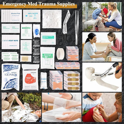 Abpir318 PCS Emergency Survival Kit, Survival Gear and Equipment First Aid Kit - Image 6