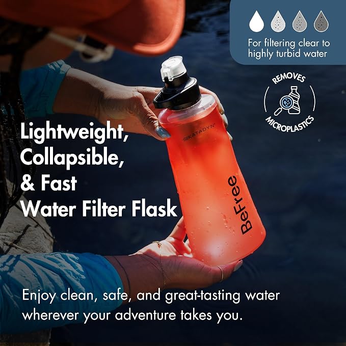 Katadyn BeFree 1.0L Ultralight Collapsible Water Filter Bottle - Image 2