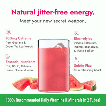 Zipfizz Daily Energy Drink Powder, Watermelon, 20 Pack | 3-in-1 Sustained Energy - Image 4