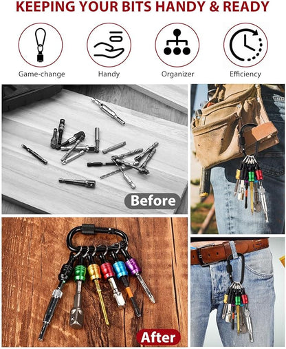 katerk 6pcs Bit Holder with Carabiner Socket - Image 6