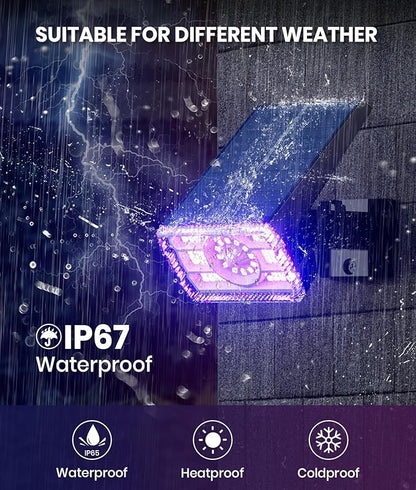 Christmas Solar Spot Lights Outdoor Waterproof 4-Pack, 58 LED Adjustable - Image 3