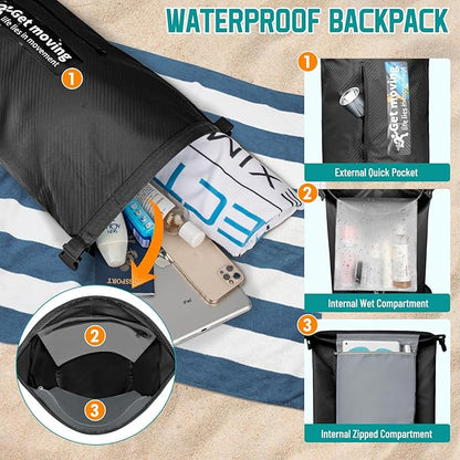 BKNOOU Dry Bag Waterproof Backpack - Image 6