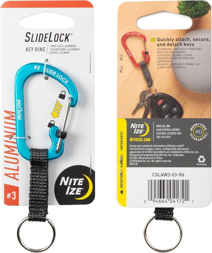 Nite Ize SlideLock Key Ring, Locking Carabiner Key Chain - Image 10