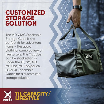 Vertx VTAC Stackable Storage Cube, Car Tactical Gear Carry Bag Organizer - Image 2