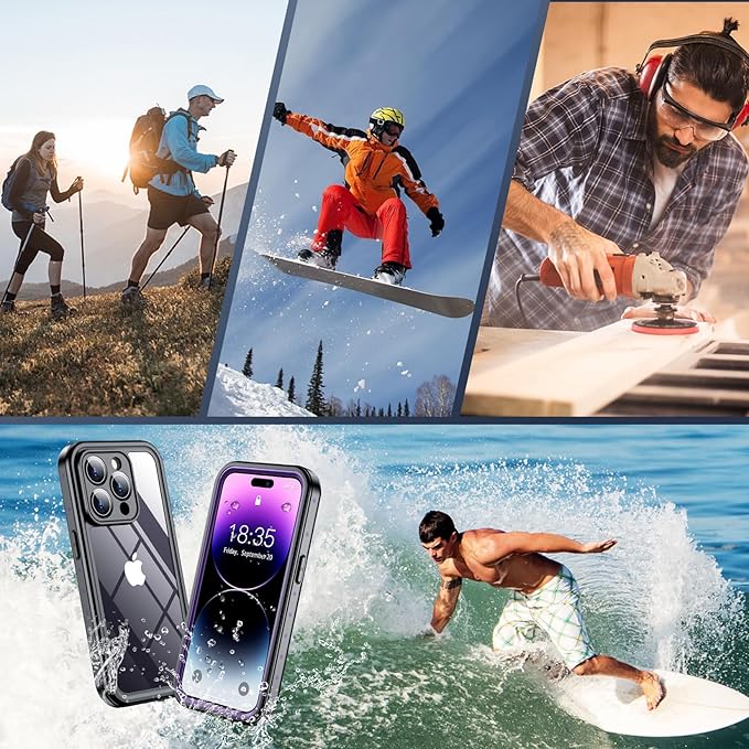 SPIDERCASE for iPhone 14 Pro Case Waterproof, Built-in Lens & Screen Protector - Image 7