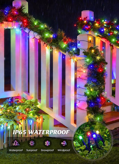 Brightown Solar String Lights Outdoor, 2 Pack Total 80FT 200 LED Solar Powered - Image 4