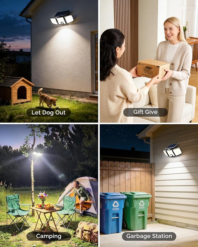 Brightown 4 Pack Solar Outdoor Lights - Image 9