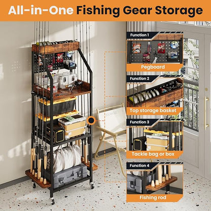 Fishing Rod Holder for Garage - Image 3