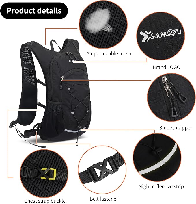 DOJUNS Hiking Backpack Lightweight Travel Backpack 20L Waterproof Hiking - Image 6