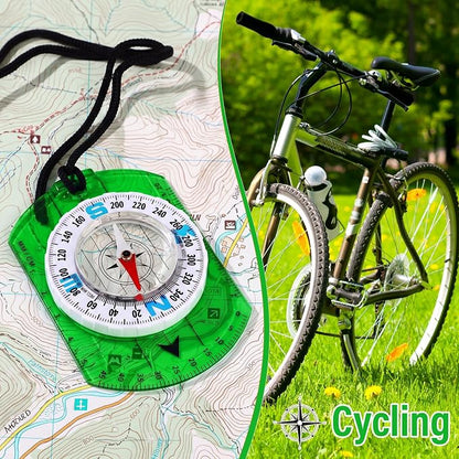 20 Pcs Acrylic Orienteering Compass Hiking Backpacking Survival Reliable - Image 6