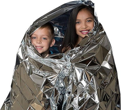 Emergency Foil Blanket, Survival Thermal Mylar Blankets Individually Packaged - Image 5