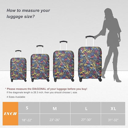 Explore Land Travel Luggage Cover Suitcase Protector Fits 18-22 Inch Case - Image 7