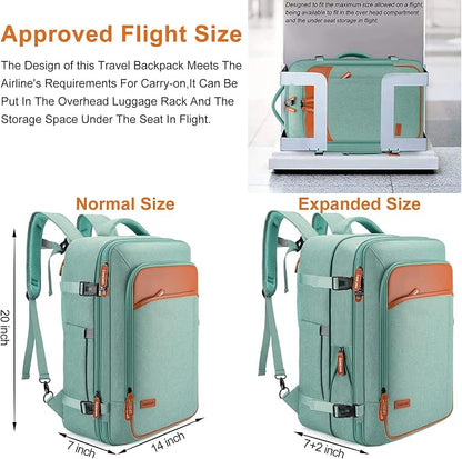 Lumesner Carry on Travel Backpacks, Extra Large 40L Flight Approved Bag - Image 2