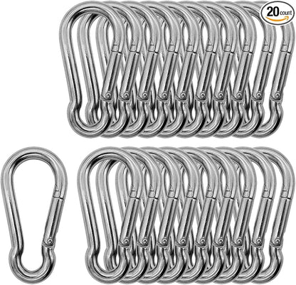 Marine Grade 316 Stainless Steel Carabiners Heavy Duty, Durable & Rust-Free by Outmate