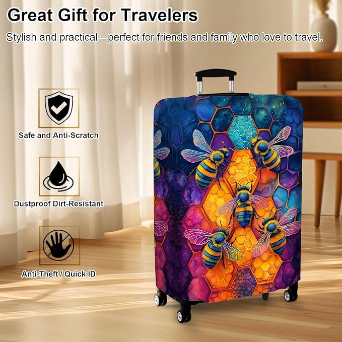 Luggage Cover Protector for 30-32 Inch Suitcases, TSA Approved Elastic Travel - Image 7
