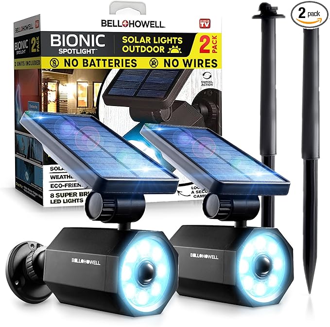Bell+Howell Bionic Spotlight LED Solar Lights Solar-Powered Spot Light by BellHowell
