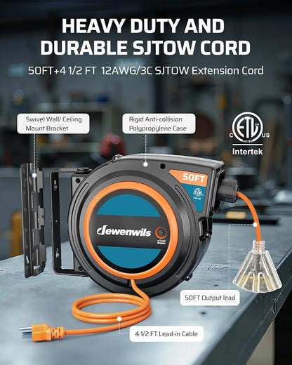 DEWENWILS Extension Cord Reel - Image 5