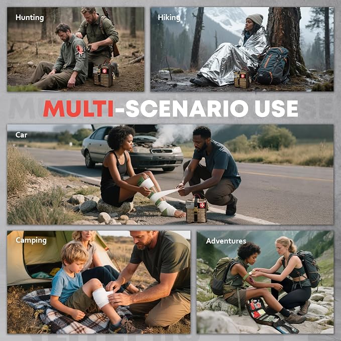 144 Pcs Advanced Trauma First Aid Kit - Image 8