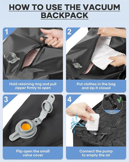 coofay Vacuum Backpack Travel - Image 4