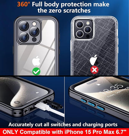 SPIDERCASE ONLY Designed for iPhone 15 Pro Max Waterproof, 12FT Military - Image 7