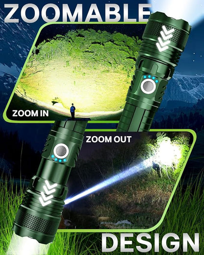Victoper Green LED Flashlights, High Powered High Lumens Super Bright Tactical - Image 4