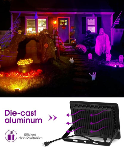 L LOHAS LED Purple Christmas Halloween Flood Light Outdoor,  - Image 3