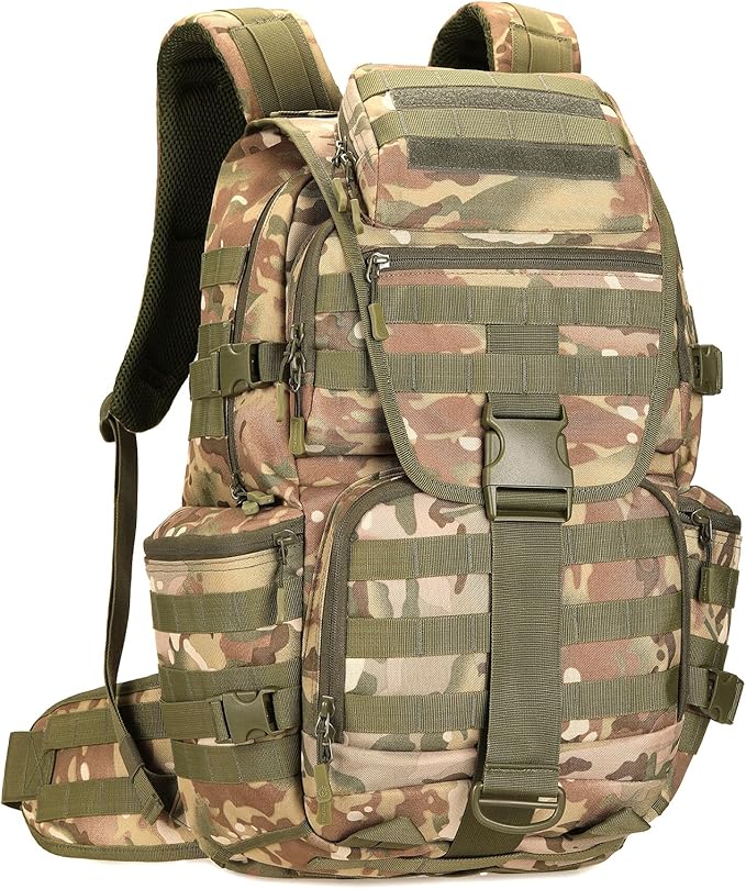 50L Military Tactical Backpack 3 Day Assault Pack Molle Daypack Hiking Backpack by HongXingHai