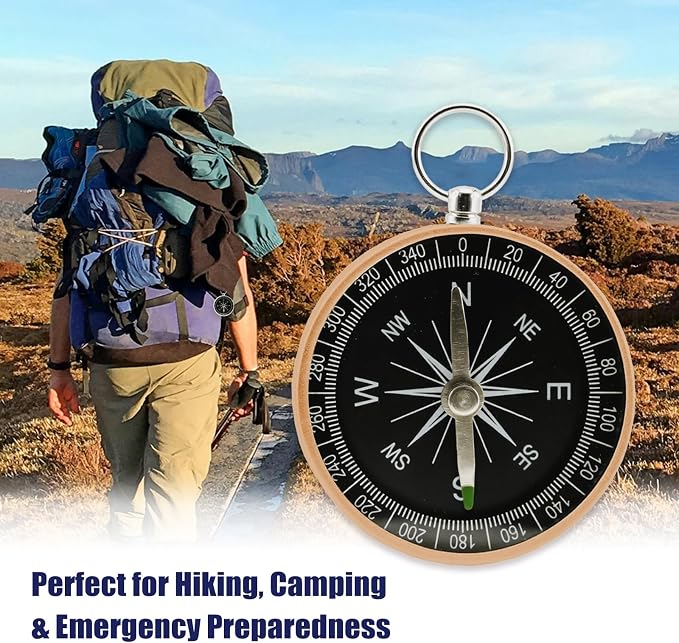 Pocket Compass, 2 Pieces Mini Compass - Image 6